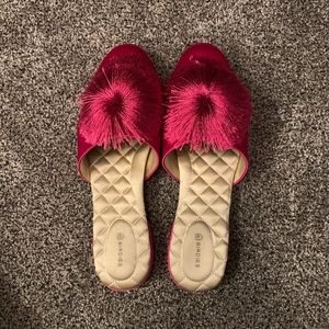 Birdies hot pink slides